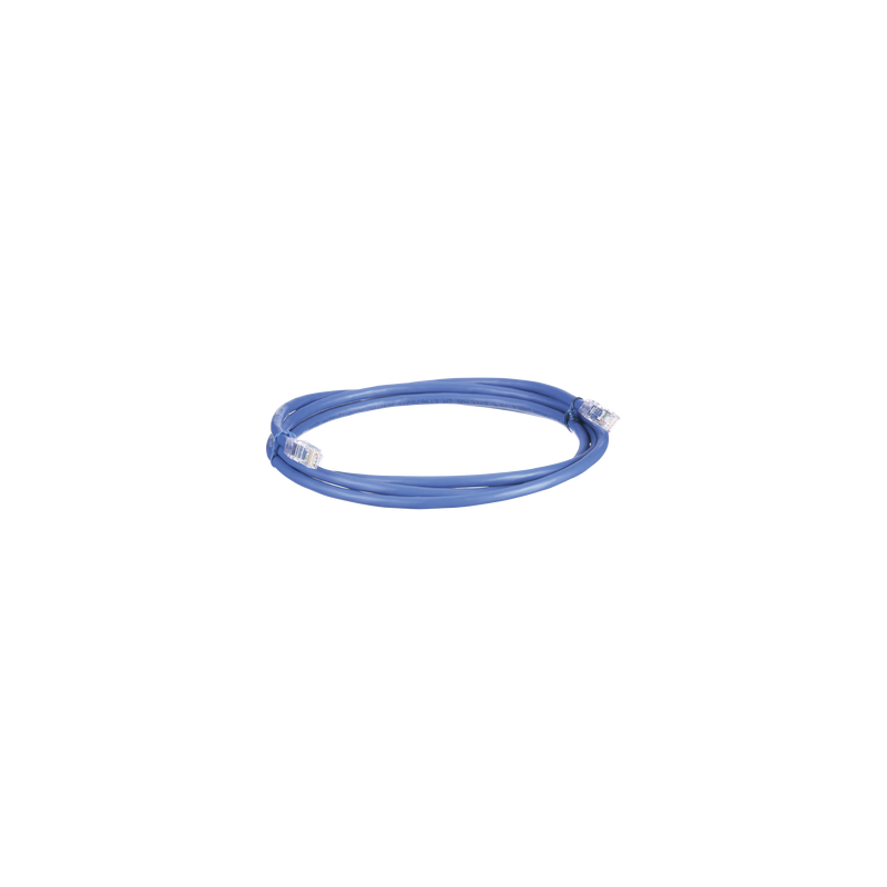 Cable de Parcheo UTP, Cat6A, 24 AWG, CM, Color Azul, 2.13 Metros (7 Pies)
