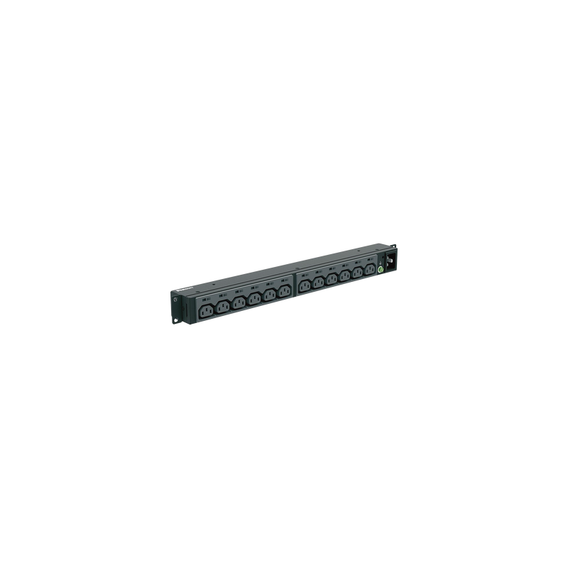 PDU Básico para Distribución de Energía, Enchufe de Entrada NEMA L6-20P, Con 13 Contactos C13, Instalación Horizontal de 19in...