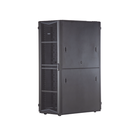 Gabinete FlexFusion para Centros de Datos, 42 UR, 600 mm de Ancho, 1070 mm de Profundidad, Fabricado en Acero, Color Negro