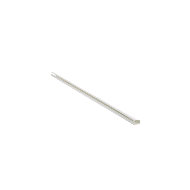 Canaleta LD5 de PVC rígido, con cinta adhesiva para instalación sin herramientas, 26 x 15 x 1828.8 mm, Color Blanco