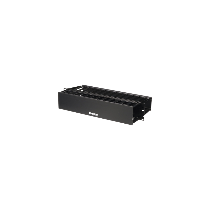 Organizador de Cables Horizontal PatchLink, Doble (Frontal y Posterior), Para Rack de 19in, 2UR