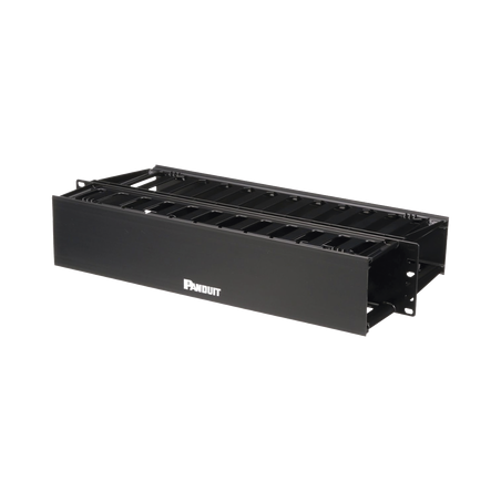 Organizador de Cables Horizontal PatchLink, Doble (Frontal y Posterior), Para Rack de 19in, 2UR