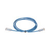 Cable de Parcheo TX6, UTP Cat6, Diámetro Reducido (28AWG), Color Azul, 0.91 metros (3 pies)