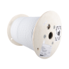 Bobina de Cable Blindado F/UTP de 4 Pares, Cat6A, Soporte de Aplicaciones 10GBase-T, LSZH (Libre de Gases Tóxicos), Color Bla...