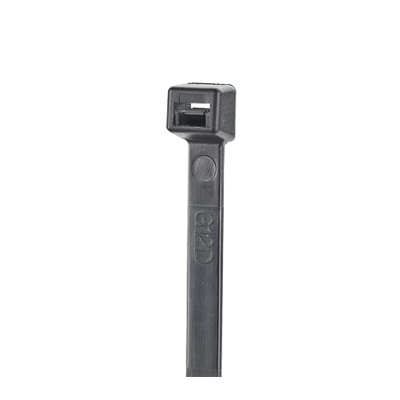 Cincho de Nylon 6.6 StrongHold™,  200mm  largo x 2.5mm ancho, Color Negro, Exterior Resistente a Rayos UV, Paquete de 100pz