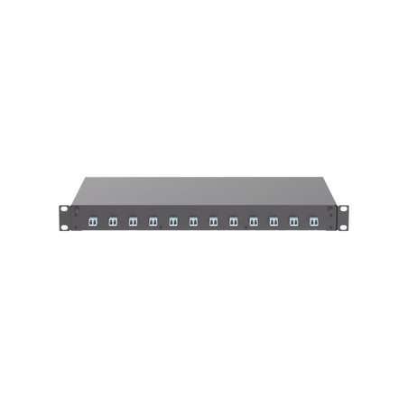 Distribuidor de Fibra Óptica, Con 12 Conectores LC Duplex (24 Fibras), Para Fibra Multimodo OM3/OM4, 1 UR