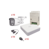 Kit TurboHD 1080p Lite / DVR 16 Canales / 16 Cámaras Bala Exterior ( 2.8mm) con ColorVu + Micrófono Integado / Transceptores ...