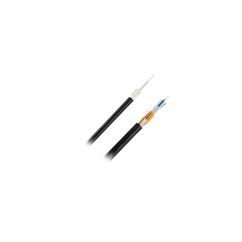 Cable de Fibra Óptica de 6 Hilos, Multimodo OM4 50/125 Optimizada, Interior/Exterior, Loose Tube 250um, No Conductiva (Dieléc...