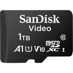 Memoria microSD SanDisk 1TB (1024GB) / Alta Resistencia / Videovigilancia / Clase 10