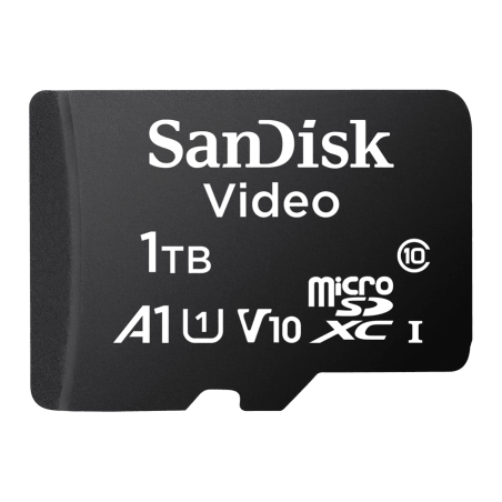Memoria microSD SanDisk 1TB (1024GB) / Alta Resistencia / Videovigilancia / Clase 10