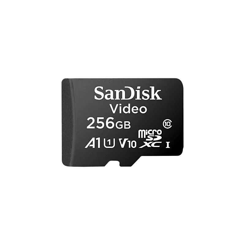 Memoria microSD SanDisk 256GB / Alta Resistencia / Videovigilancia / Clase 10