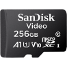 Memoria microSD SanDisk 256GB / Alta Resistencia / Videovigilancia / Clase 10