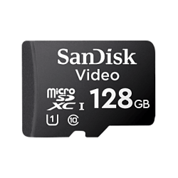 Memoria microSD SanDisk 128GB / Alta Resistencia / Videovigilancia / Clase 10