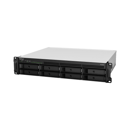 Servidor de Almacenamiento en Red Synology RackStation RS1221RP+ | 8 Bahías | Expandible a 12 Bahías | CPU AMD Ryzen V1500B |...