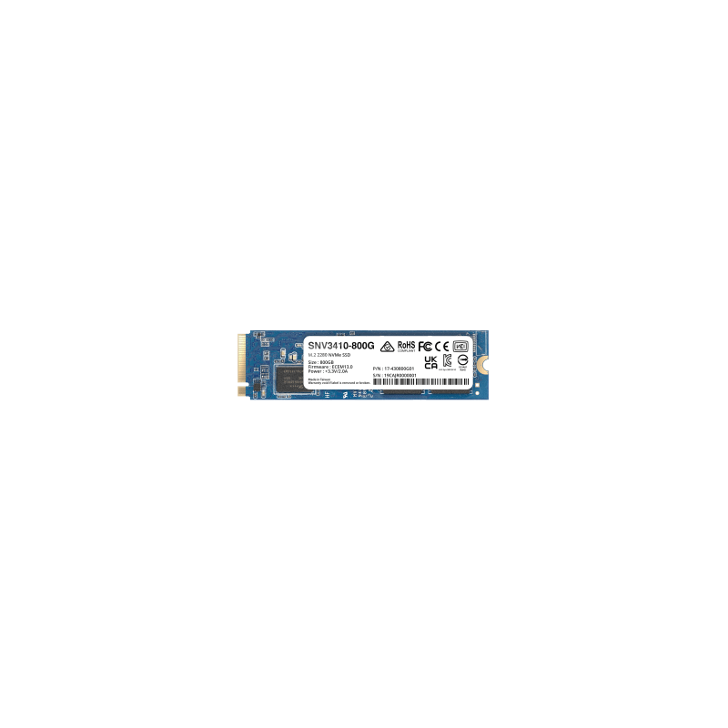 SSD NVMe M.2 SNV3410/3510 | SSD 400GB | Alto Rendimiento 400000 IOPS Lectura | 70000 IOPS Escritura | Resistencia 1022 TBW | ...