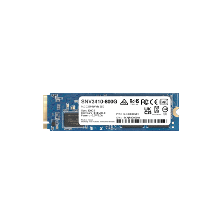 SSD NVMe M.2 SNV3410/3510 | SSD 400GB | Alto Rendimiento 400000 IOPS Lectura | 70000 IOPS Escritura | Resistencia 1022 TBW | ...