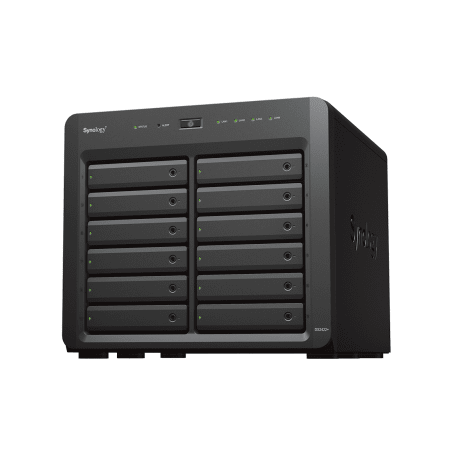 NAS Synology DiskStation DS2422+ | 12 Bahías | Expandible a 24 Bahías | Procesador AMD Ryzen Quad-Core | Hasta 32 GB DDR4 ECC...