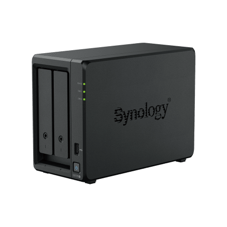 NAS Synology DiskStation DS725+ | 2 Bahías | Expandible hasta 7 Unidades | 2 Ranuras M.2 NVMe | Puerto 2.5GbE | Rendimiento 2...