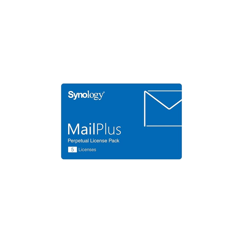Paquete de Licencias Synology MailPlus | 5 Cuentas de Correo Electrónico Activas | Licencias Permanentes | Compatible con Sol...