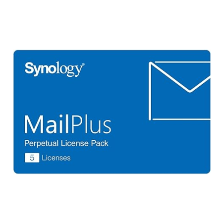 Paquete de Licencias Synology MailPlus | 5 Cuentas de Correo Electrónico Activas | Licencias Permanentes | Compatible con Sol...