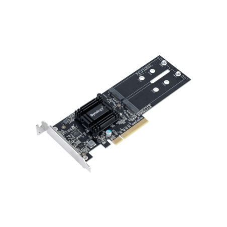 Tarjeta de Expansión M2D18 | PCIe 2.0 x8 | Compatible con NVMe y SATA SSD | 2 Ranuras M-key | Perfil Bajo y Altura Completa |...