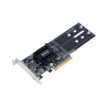Tarjeta de Expansión M2D18 | PCIe 2.0 x8 | Compatible con NVMe y SATA SSD | 2 Ranuras M-key | Perfil Bajo y Altura Completa |...