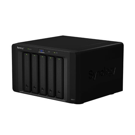 Unidad de Expansión Synology DX517 | 5 Bahías SATA HDD/SSD 3.5" y 2.5" | Puerto eSATA | Diseño Hot-Swap | Compatible con DS15...