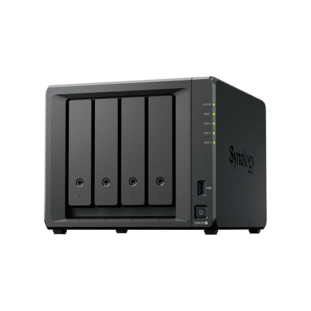 NAS DiskStation DS425+ | 4 Bahías | Intel Celeron J4125 2.7 GHz | 2 GB DDR4 / 2.5GbE + 1GbE | 2 Puertos USB 3.2 Gen 1 | 2 Ran...