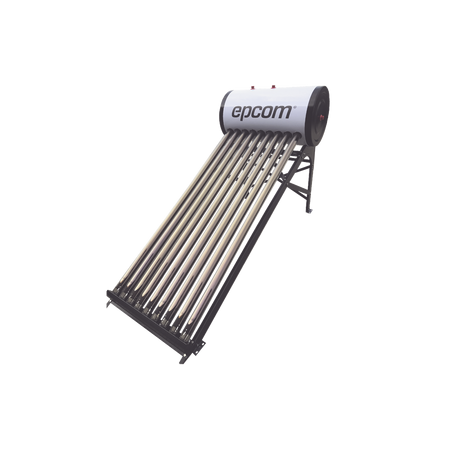 Bóiler Solar de 90L, Baja Presión con 9 Tubos de Vacío de Mayor Resistencia y Termotanque Inoxidable de Grado Alimenticio, Re...
