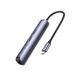 HUB USB-C (Docking Station) 5 en 1 | Ultra Delgado | 2 USB-A 3.1 a (5 Gbps) | HDMI 4K@60Hz | RJ45 (Gigabit Ethernet) | USB-C ...