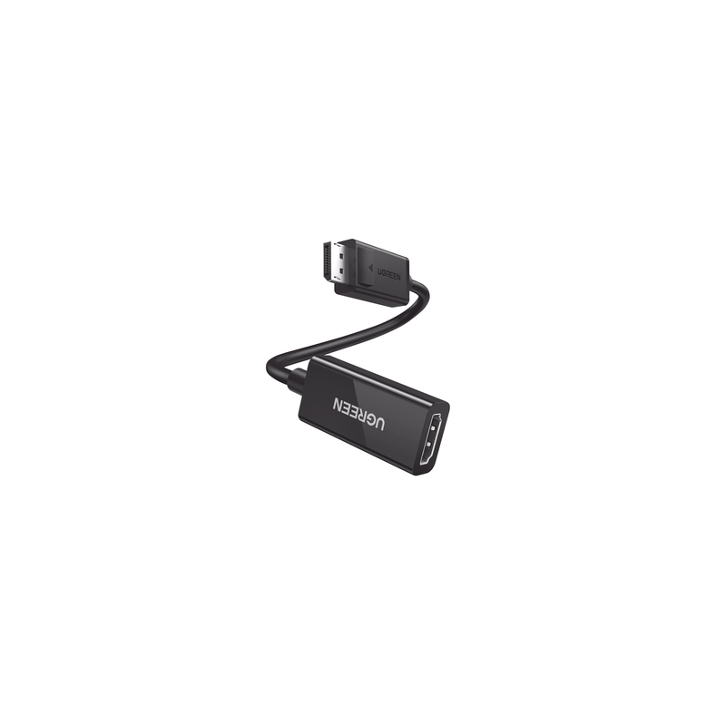 Convertidor DisplayPort a HDMI 4K@60Hz | 3D | HDR | Blindaje Interno | Botón Liberador | Largo 25 cm (9.84 Pulgadas) | Carcas...