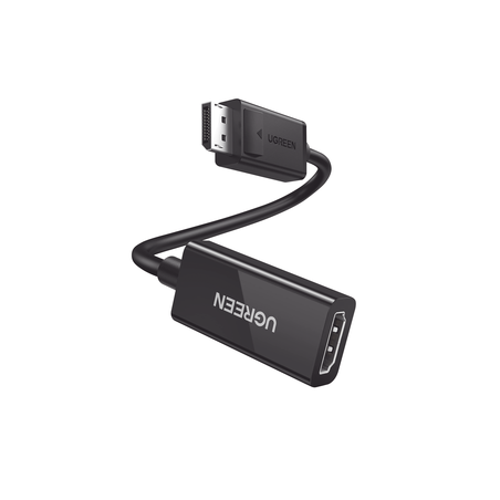 Convertidor DisplayPort a HDMI 4K@60Hz | 3D | HDR | Blindaje Interno | Botón Liberador | Largo 25 cm (9.84 Pulgadas) | Carcas...