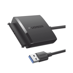 Adaptador USB 3.0 a SATA III | Compatible con Disco Duro HDD y SSD de 2.5" y 3.5" de hasta 12 TB | Velocidad USB 3.0 de hasta...