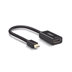 Convertidor Mini Display Port a HDMI / 4K@30Hz / Thunderbolt / Blindaje Interno Múltiple / Carcasa ABS / Longitud de 25 cm (9...