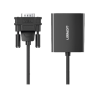 VGA Macho / Salida: HDMI Hembra / Resolución de 1080P@60Hz / Puerto Estéreo de 3.5 mm / Plug and Play, Sin Controlador / Long...