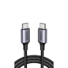 Cable USB-C a USB-C | 2 Metros (6.56 Pies) | Transferencia de Datos de 480 Mbps | Carga Rápida de Hasta 60W | QC 4.0/3.0/2.0 ...