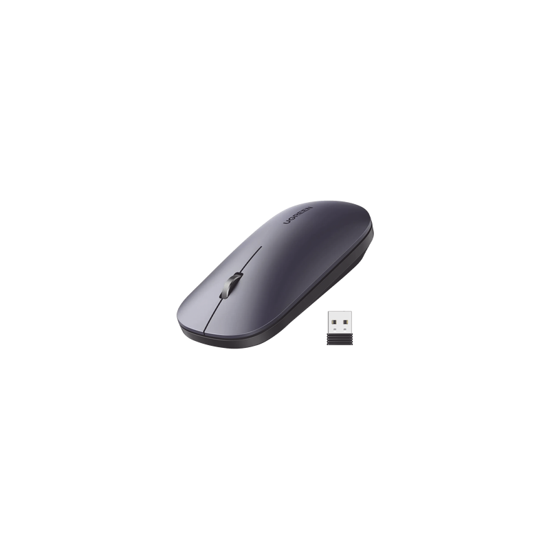 Mouse inalámbrico 2.4 GHz | Ultra Delgado y Silencioso | DPI 1000/1600/2000/4000 (Ajustable)  | Alcance 10m | Scroll de Alumi...