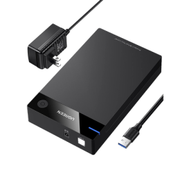 Carcasa de Disco Duro para  3.5" y  2.5" (Enclosure) | Con Cable USB 3.0 | Para HDD 3.5" / SSD 2.5" | SATA I/II/III | UASP | ...