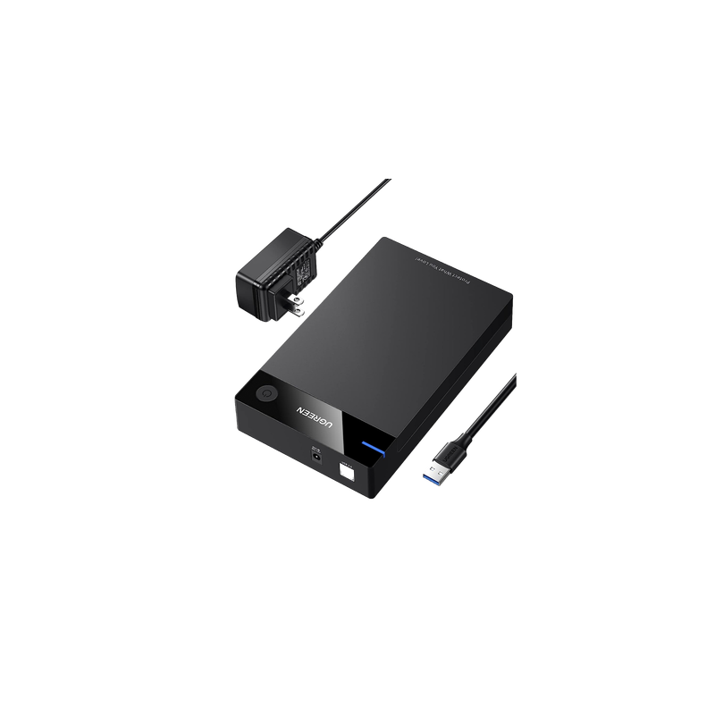 Carcasa de Disco Duro para  3.5" y  2.5" (Enclosure) | Con Cable USB 3.0 | Para HDD 3.5" / SSD 2.5" | SATA I/II/III | UASP | ...