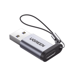 Adaptador USB 3.0 Macho a USB-C 3.1 Tipo C Hembra |Carga y Sincronización de Datos | Admite Corriente de 3A | Transferencia d...