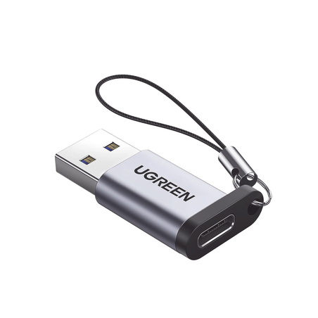 Adaptador USB 3.0 Macho a USB-C 3.1 Tipo C Hembra |Carga y Sincronización de Datos | Admite Corriente de 3A | Transferencia d...