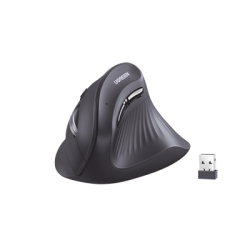 Mouse Inalámbrico en Angulo Vertical | 2.4G & Bluetooth | Conecta 3 dispositivos Simultáneamente | 4 Niveles de DPI |  Clic S...