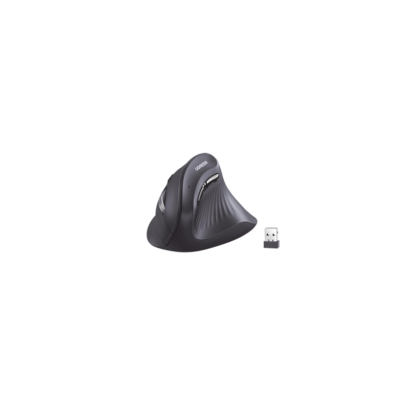 Mouse Inalámbrico en Angulo Vertical | 2.4G & Bluetooth | Conecta 3 dispositivos Simultáneamente | 4 Niveles de DPI |  Clic S...