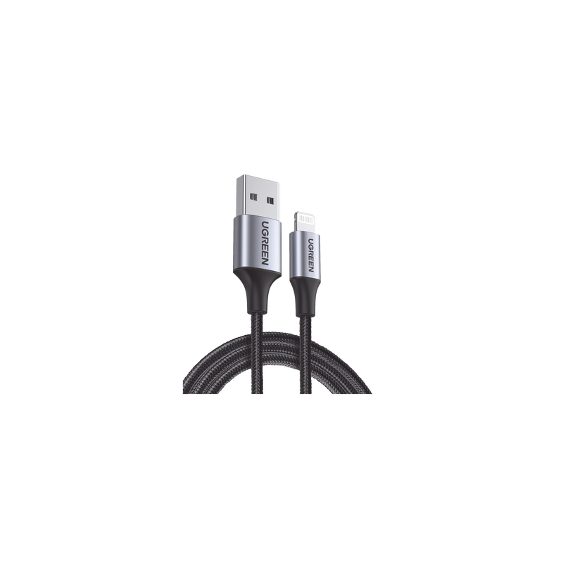 Cable USB-A a Lightning | 1 Metro (3.28 Pies) | Certificado MFi | Carga Rápida 5V/2.4 A | 480 Mbps | Conector C94 | Adecuado ...