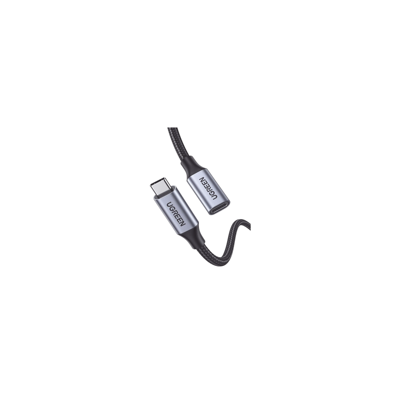 Cable USB-C Macho a USB-C Hembra | 1metro | USB-C 3.1 Gen 2 | Compatible con Thunderbolt 3 | Carcasa de Aluminio | Nylon Tren...