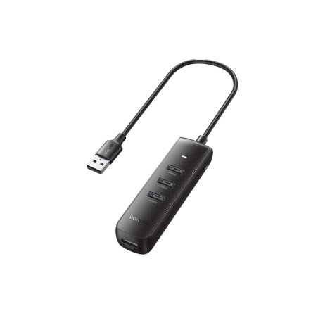 HUB USB-A 3.0 4 en 1 | 4 Puertos USB-A 3.0 (5Gbps) | Cable de 25 cm | Indicador Led | Ideal para Transferencia de Datos | Ent...