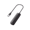 HUB USB-A 3.0 4 en 1 | 4 Puertos USB-A 3.0 (5Gbps) | Cable de 25 cm | Indicador Led | Ideal para Transferencia de Datos | Ent...