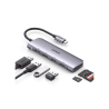 HUB USB-C (Docking Station) 6 en 1 | HDMI 4K@30Hz | 3 Puertos USB 3.0 | Lector Tarjeta SD + Micro SD (TF) Uso Simultáneo | Ch...