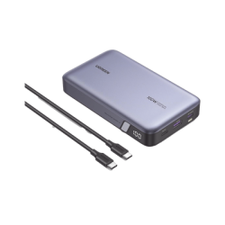 Power Bank de 20000mAh | 3 Salidas 100W Max. | USB-A + 2 USB-C | PD 3.0 | QC3.0 | FCP | SCP | Pantalla Inteligente | Carcasa ...