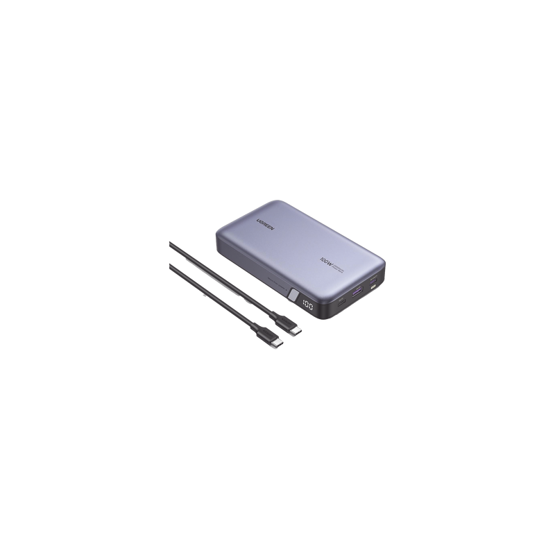 Power Bank de 20000mAh | 3 Salidas 100W Max. | USB-A + 2 USB-C | PD 3.0 | QC3.0 | FCP | SCP | Pantalla Inteligente | Carcasa ...